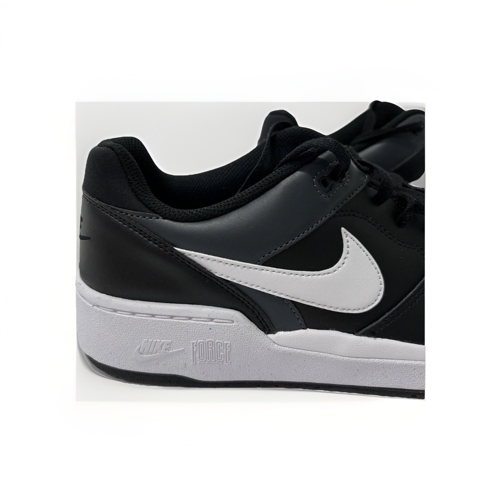 Nike Men's 11.5 Full Force Low Black Retro Leather Lifestyle Sneaker FB1362-001 - Picture 2 of 7